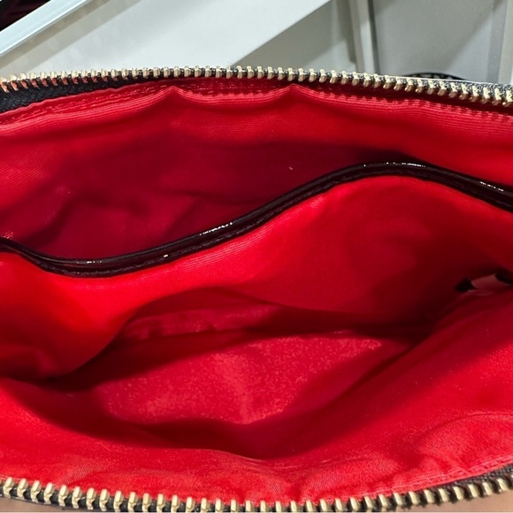 Kate Spade Black & Ivory Patent Polka Dot Crossbody Bag - Picture 9 of 11